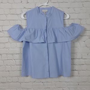 Lucky brand Cold Shoulder Jaquard Top